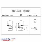 صندلی آموشی ونوس رایانه صنعت کد E914n