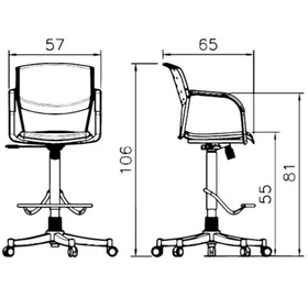 صندلی کانتری رکابدار ماکان (1) رایانه صنعت کد P915